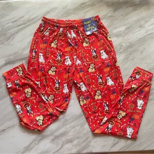 Main Local Men’s Size Small Halloween Dog Print Pajama Lounge Bottoms